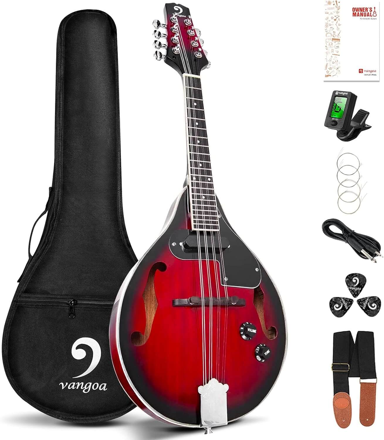 Vangoa Mandolin A Style Acoustic Electric