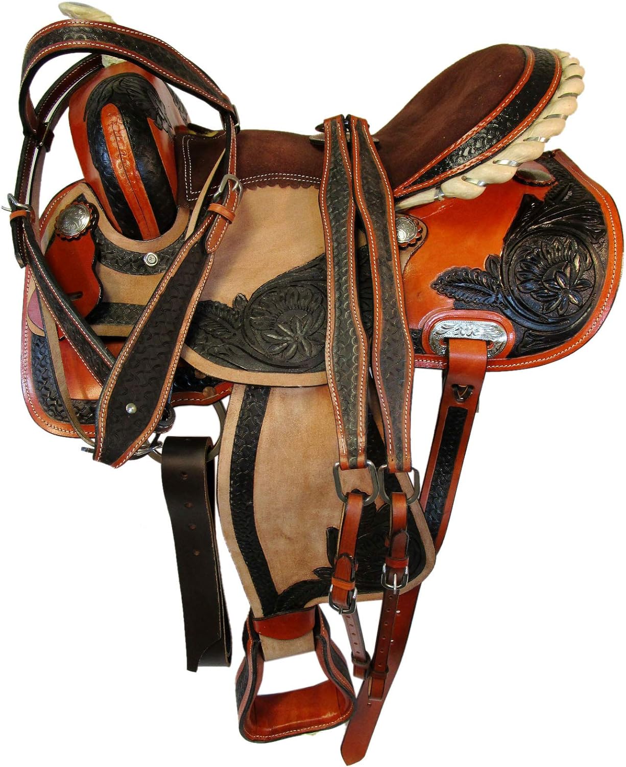 Top 5 Best Horse Saddles Brown Leather Tooled Trail Horse Racing