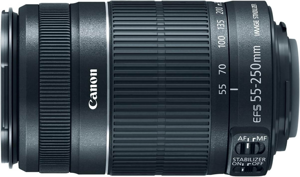 Canon EF S 55 250 mm f 4.0 5.6 IS 11 Telephoto Zoom Lens