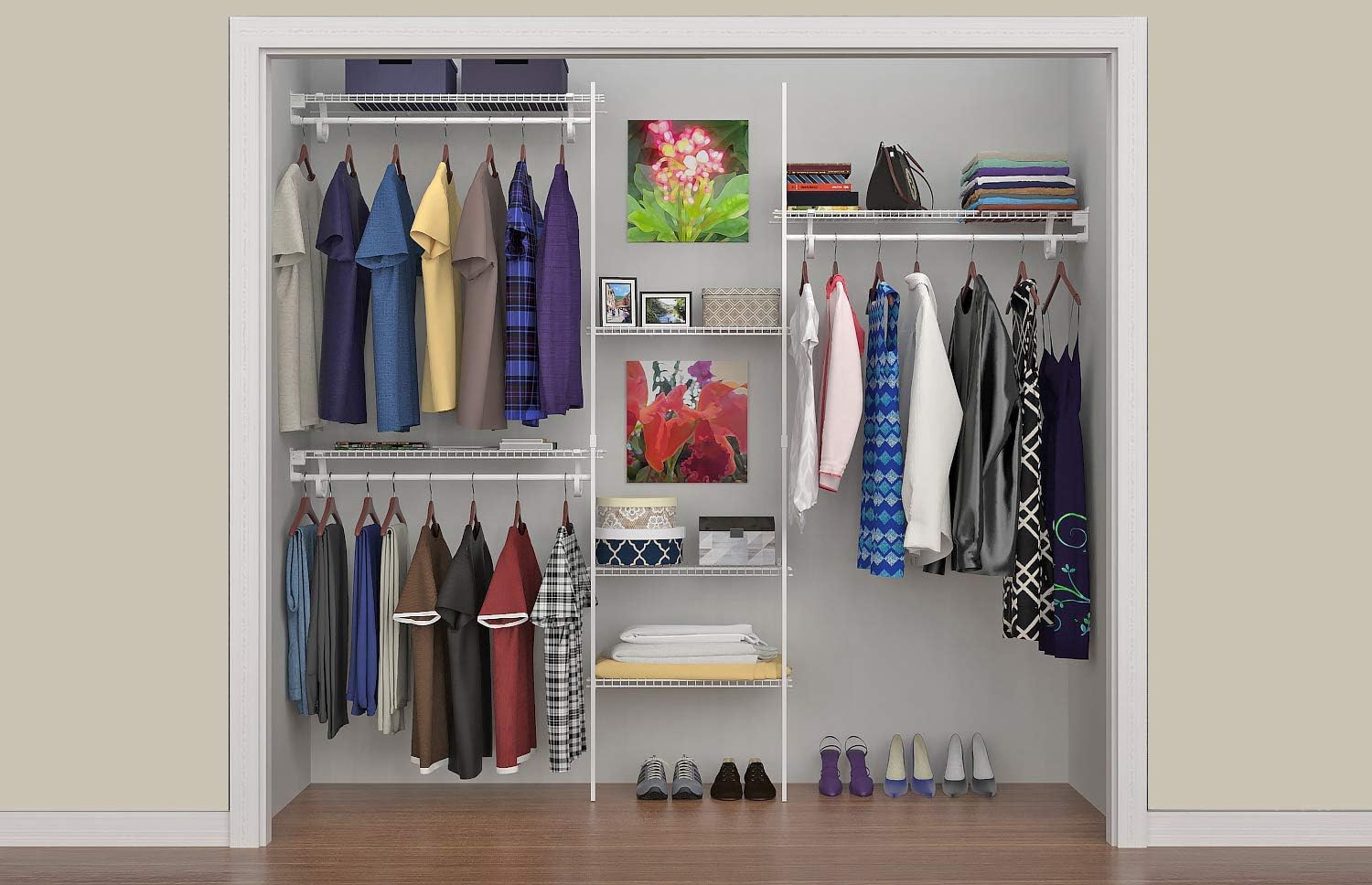 Top 5 Best Hanging Closet Organizer ClosetMaid SuperSlide Closet Organizer Kit