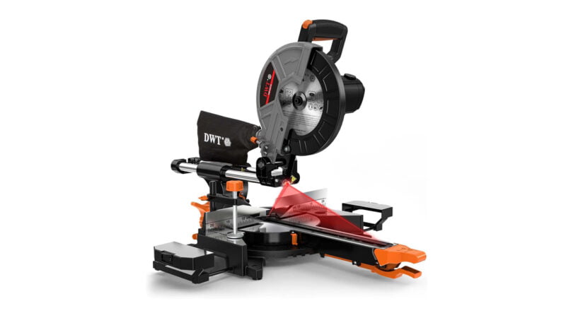 DWT Sliding Compound Miter Saw with 3 Blades