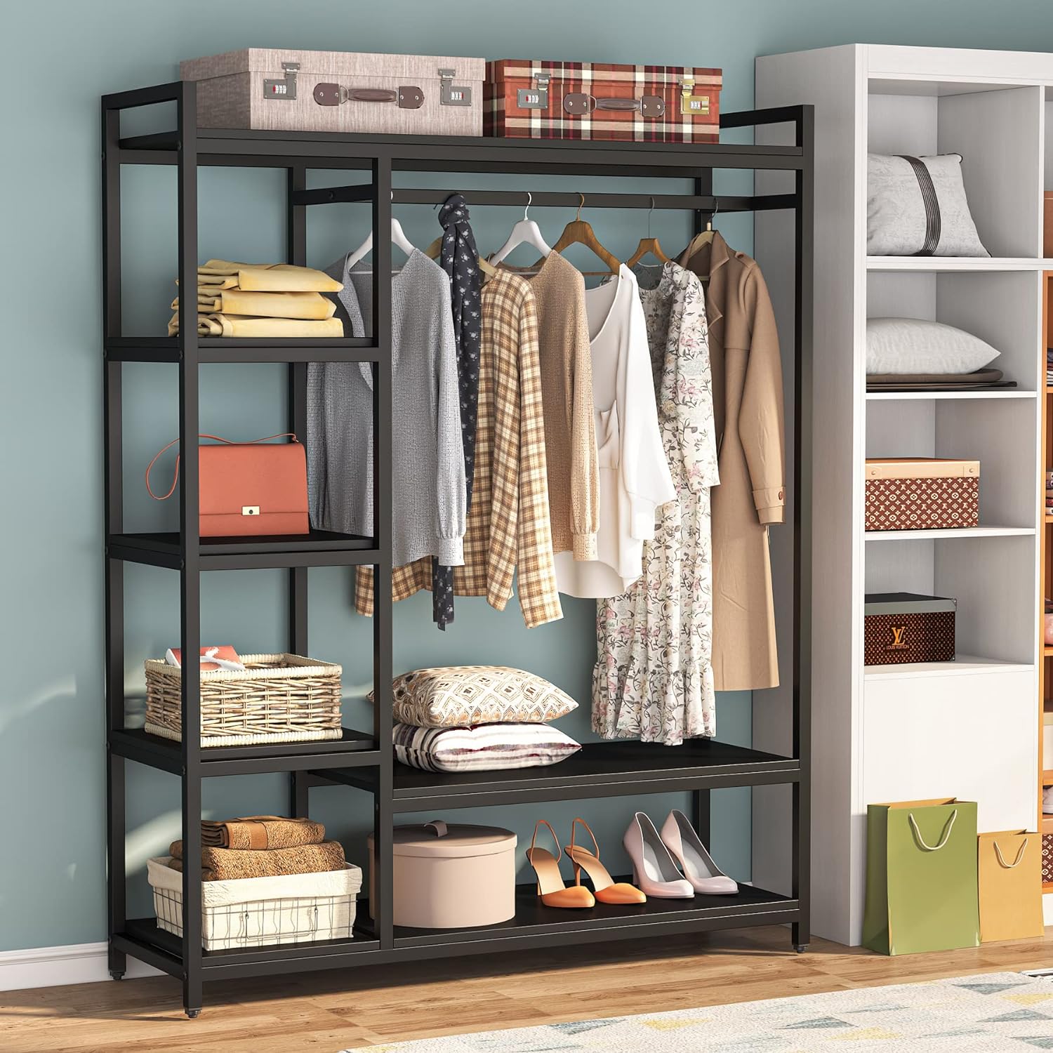 Top 5 Best Hanging Closet Organizer LITTLE TREE Free Standing Closet Organizer