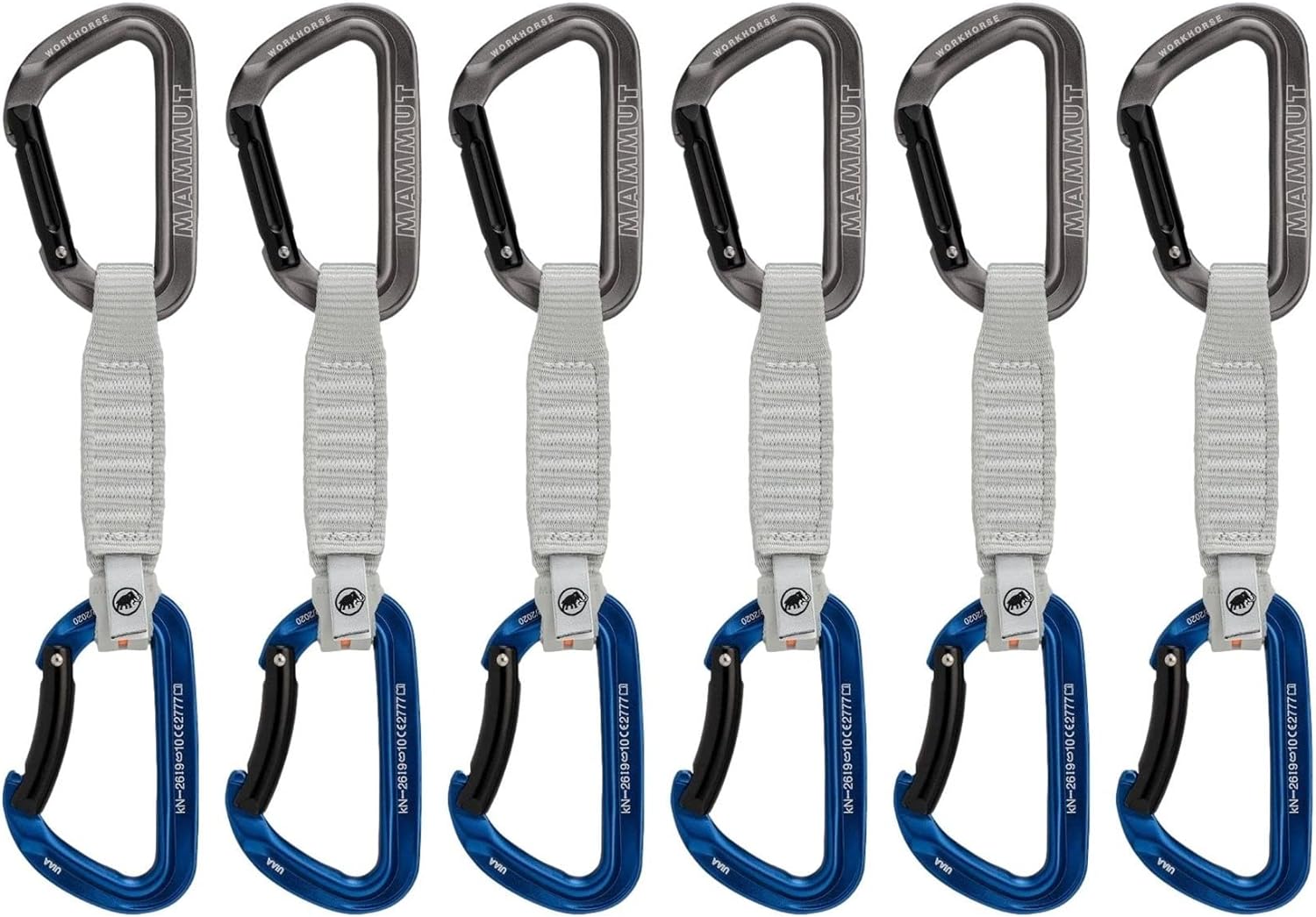 Top 5 Best Climbing Quickdraws Mammut Workhorse Keylock 6 Pack Quickdraws