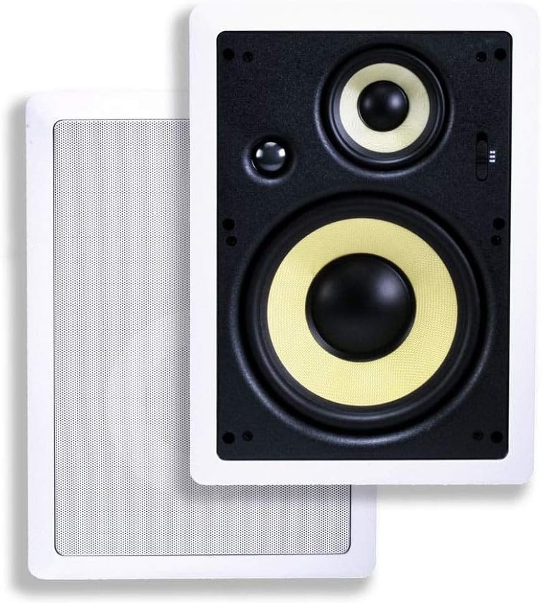Monoprice Caliber In Wall Speakers 8 Inch Fiber 3 Way