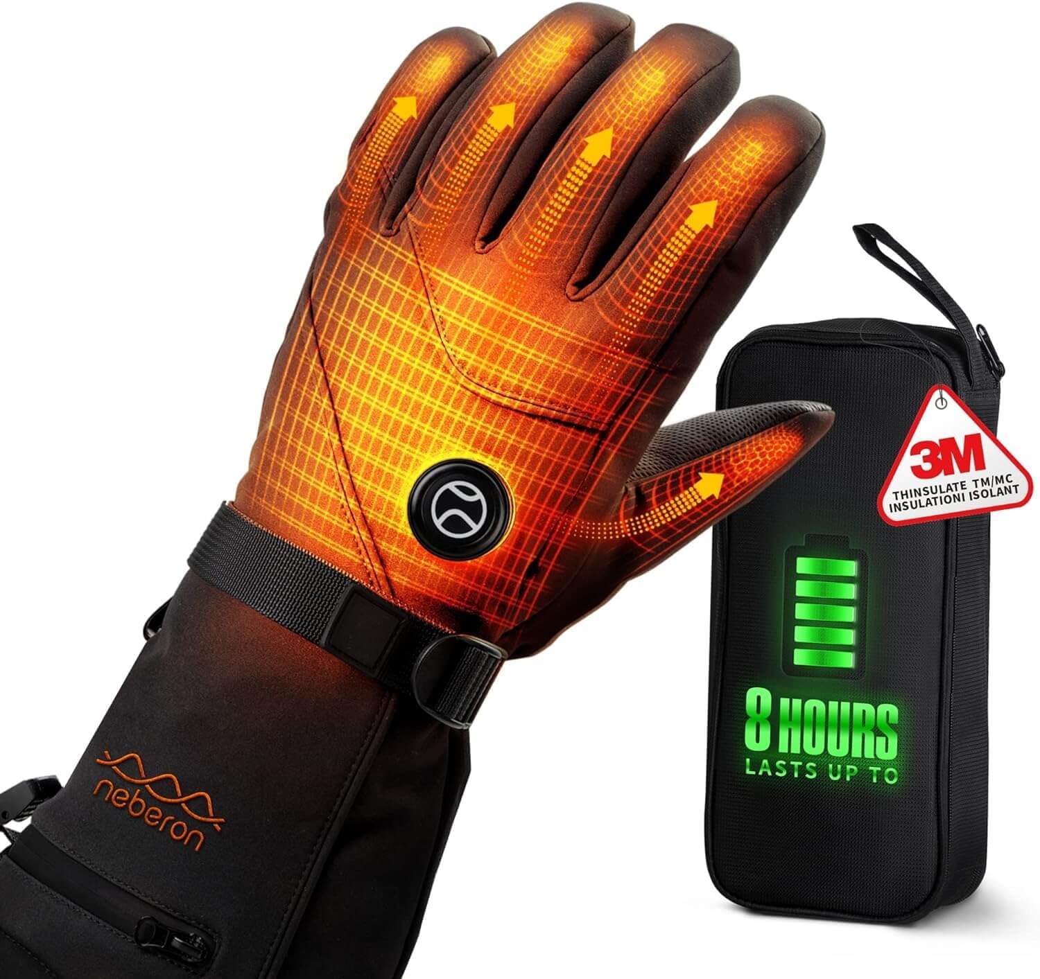Top 5 Best Heated Gloves Neberon Perfect for Skiing Snowboarding Motorcycle Cycling