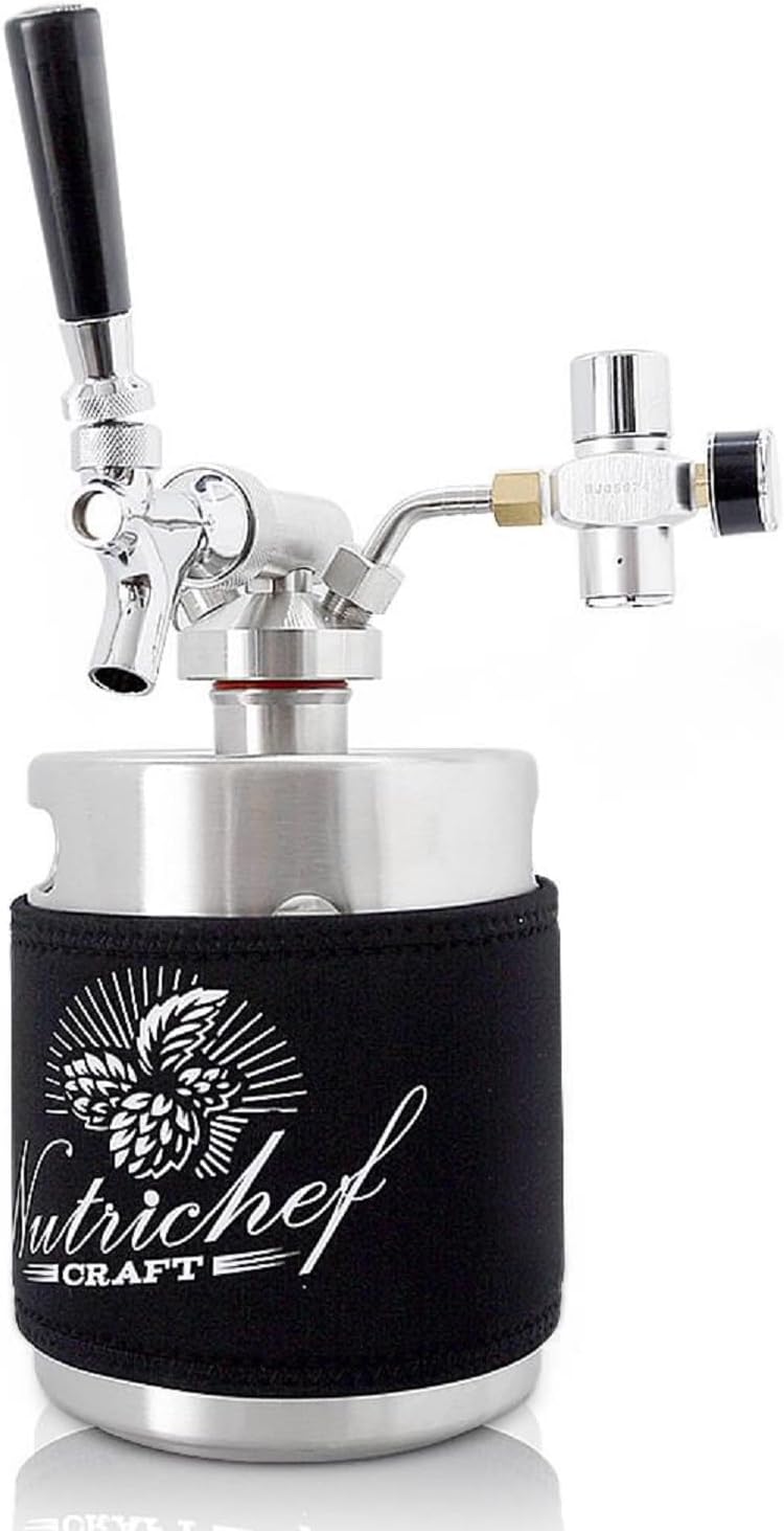 NutriChef Pressurized Beer Mini Keg System