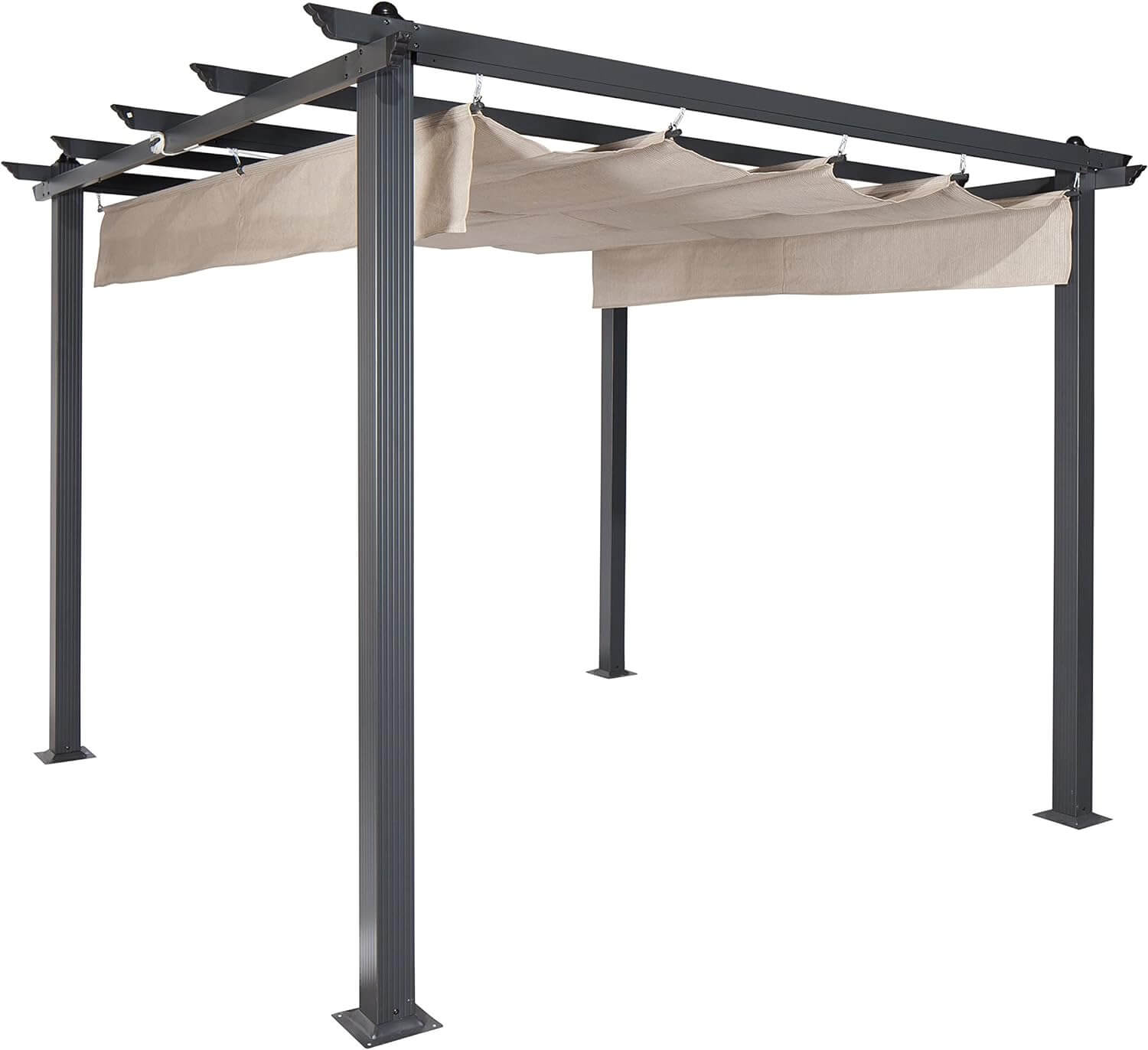 Paragon Outdoor Soft Top with Chilean Ipe Frame Valencia Pergola