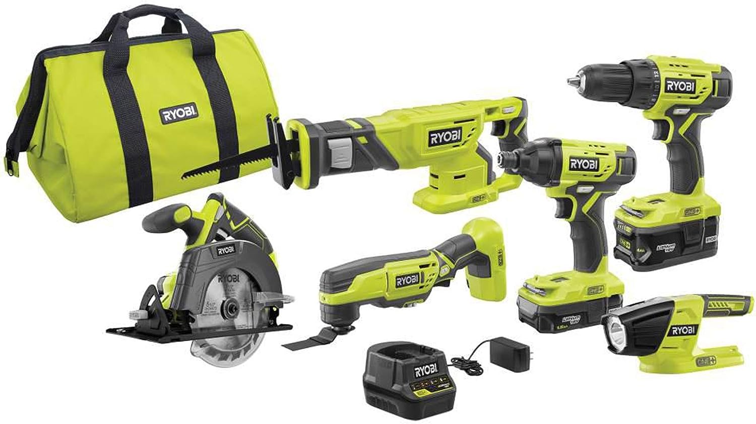 RYOBI P1819 18V One Lithium Ion Combo Kit Review
