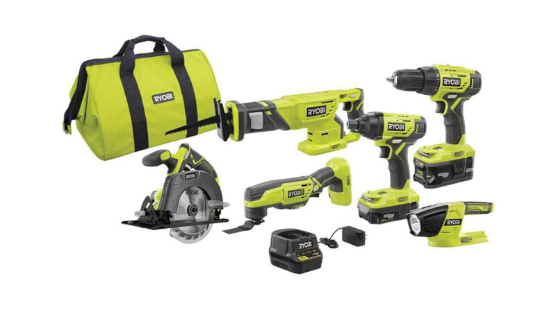 RYOBI P1819 18V One+ Lithium Ion Combo Kit