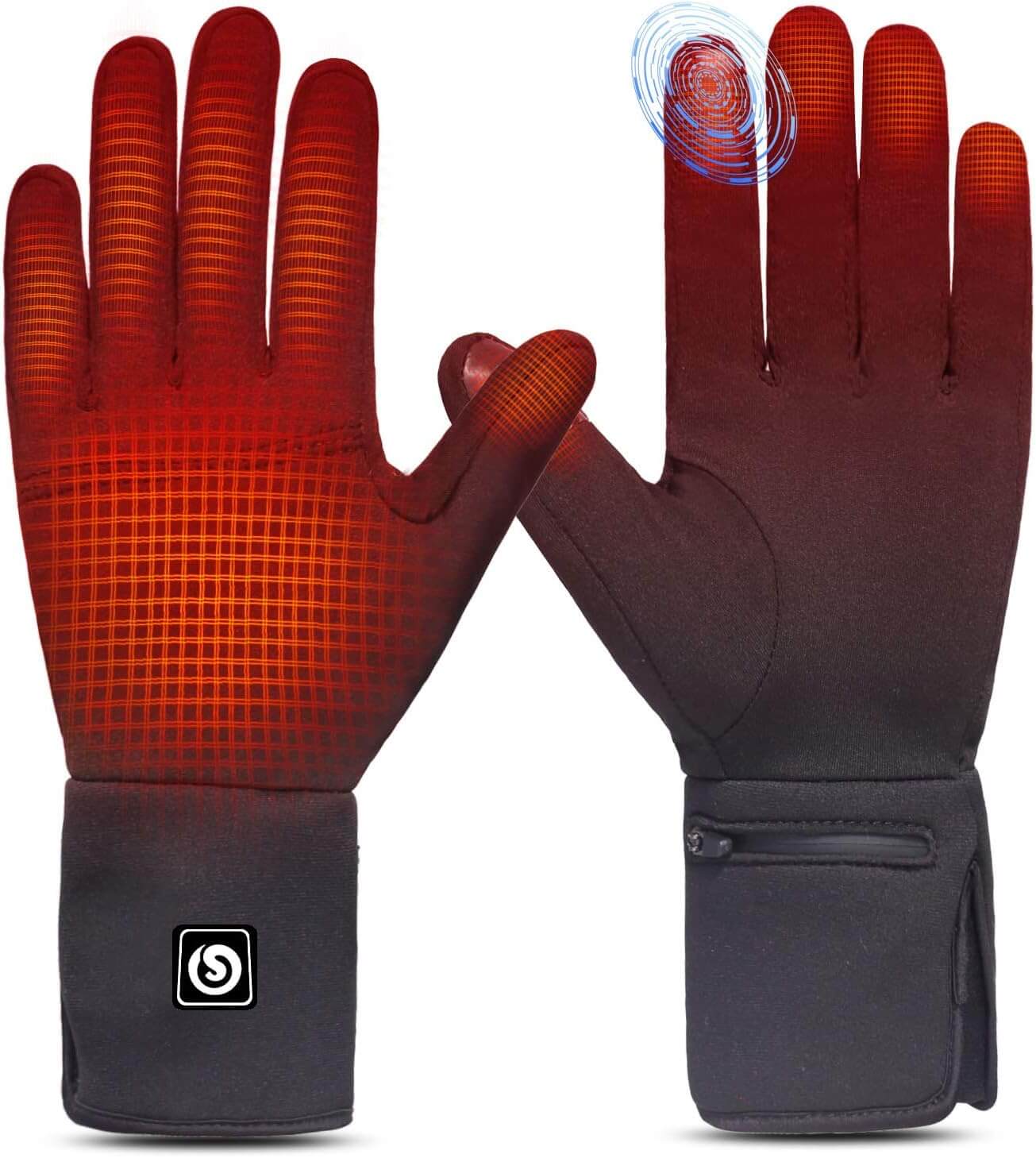 Top 5 Best Heated Gloves Savior Heat Thin Gloves Riding Ski Snowboarding Hiking Cycling