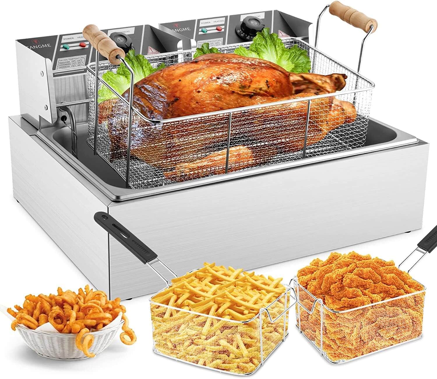 TANGME Commercial 3400w Electric Turkey Fryer
