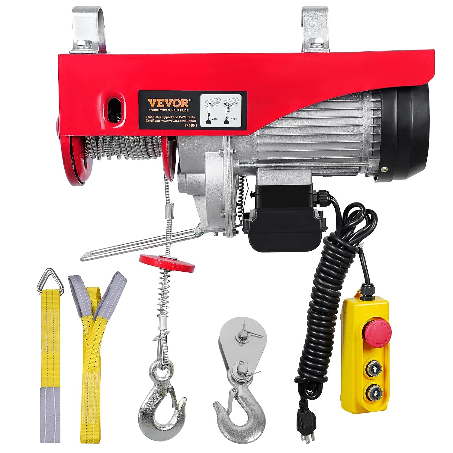 VEVOR Electric Hoist 440LBS Electric Winch