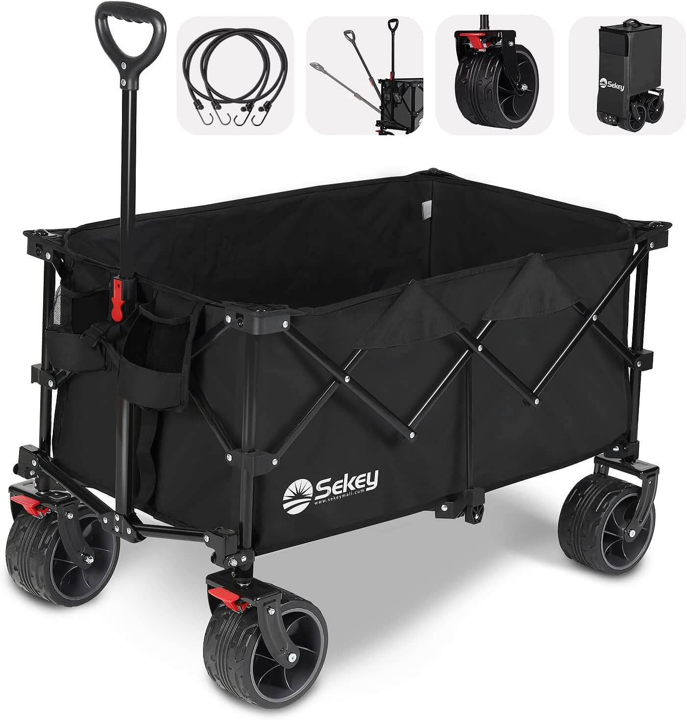 Top 5 Best Shopping Cart Sekey 220L Collapsible Foldable Wagon