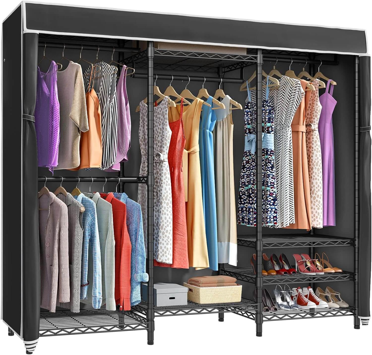 Top 5 Best Portable Closet VIPEK V5C Heavy Duty Covered Clothes Rack