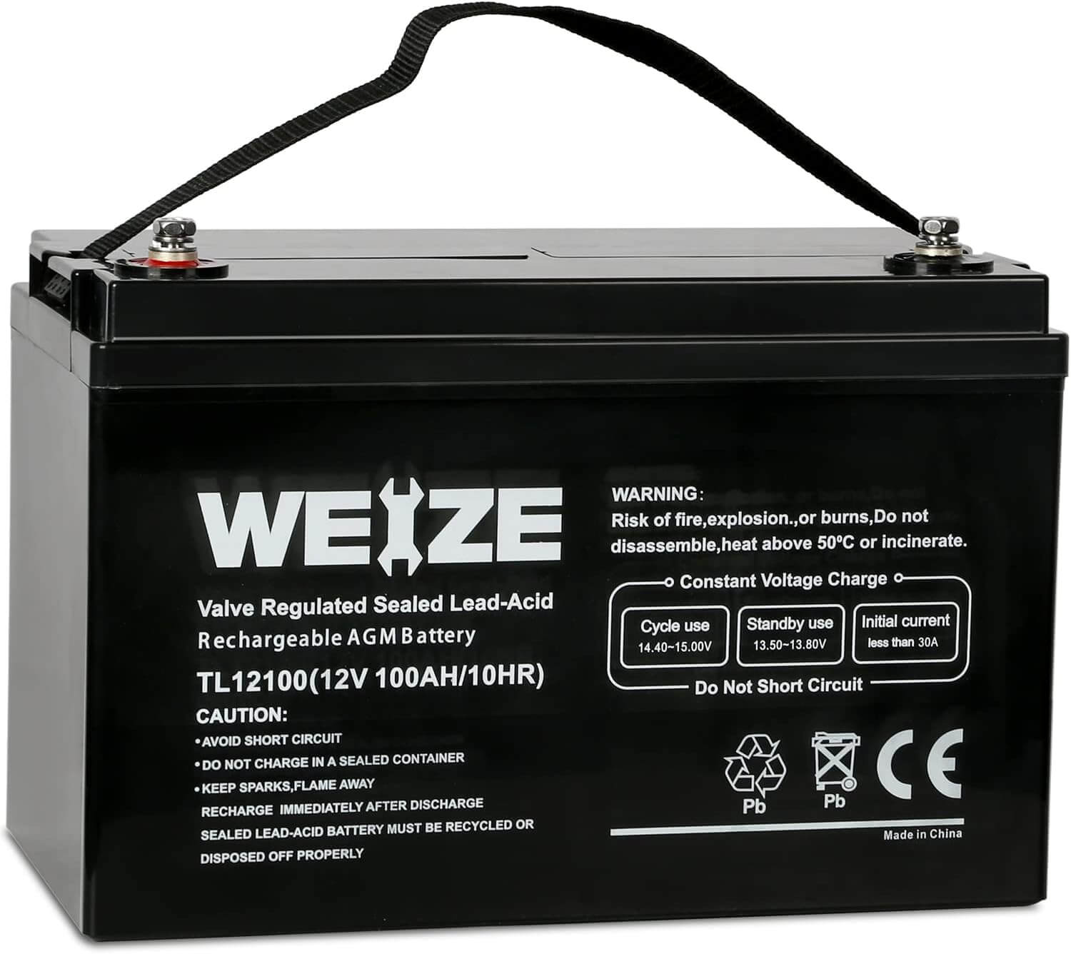 Weize Deep Cycle AGM 12 Volt 100Ah