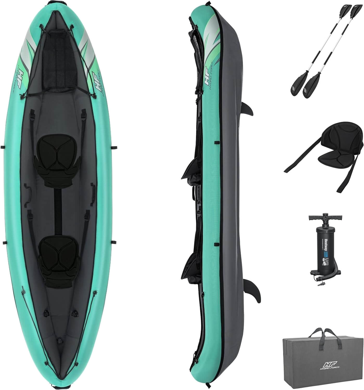 Top 5 Best 2 Person Kayak Bestway Hydro Force Inflatable Kayak Set