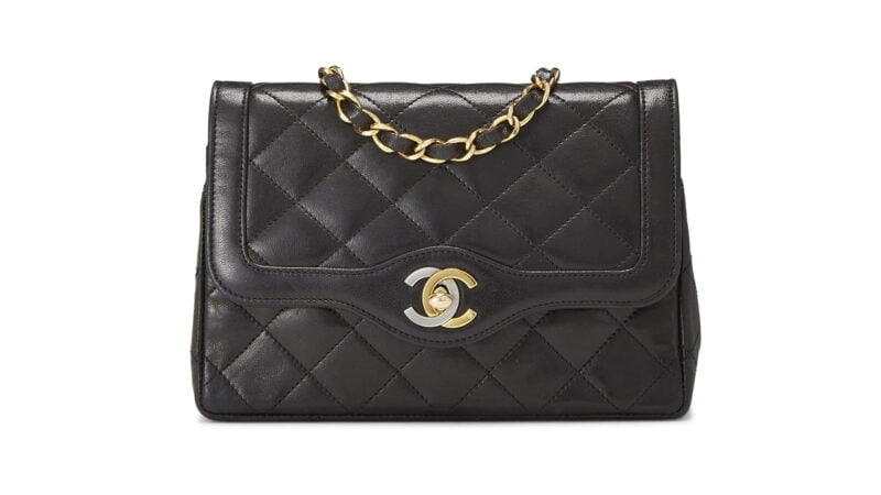 CHANEL Pre-Loved Black Quilted Lambskin Paris Limited Flap