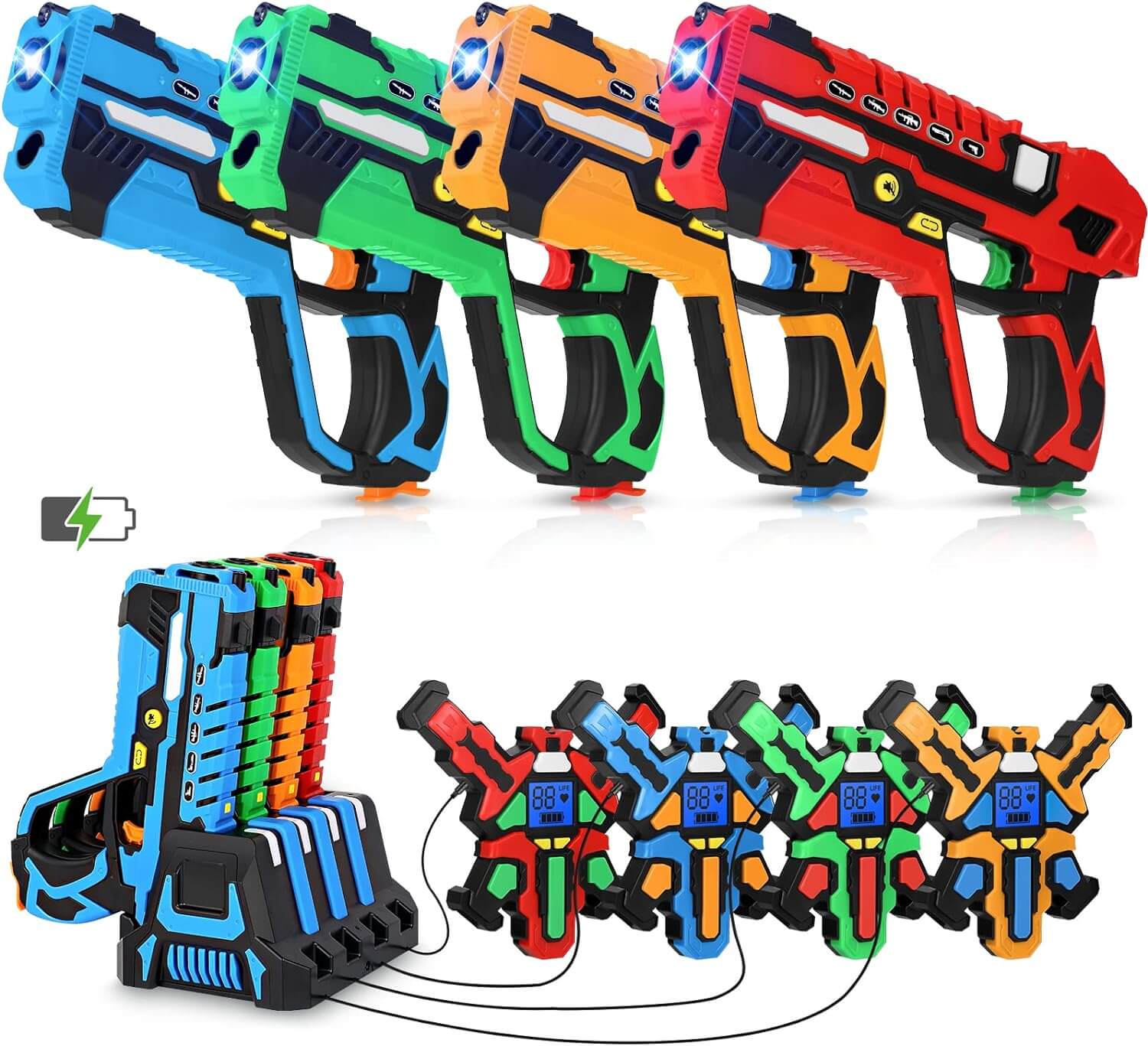 Top 5 Best Laser Tag Set KIZJORYA Rechargeable Laser Tag Guns Set