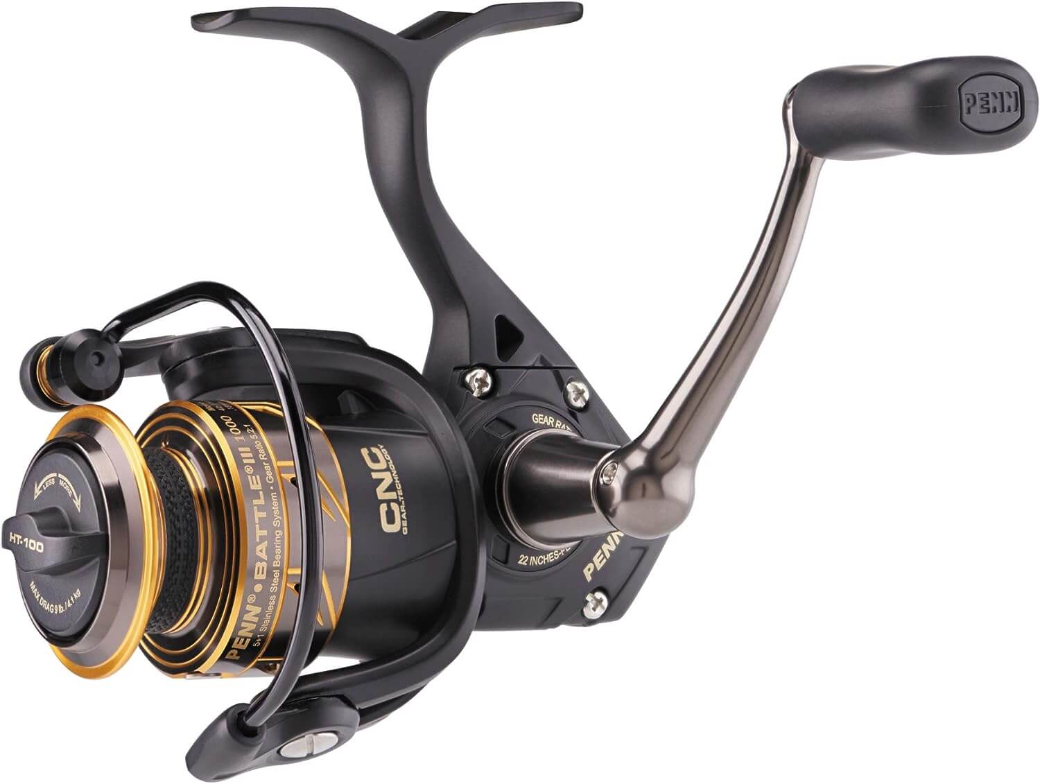 Top 5 Best Spinning Reel PENN Battle III Spinning Fishing Reel