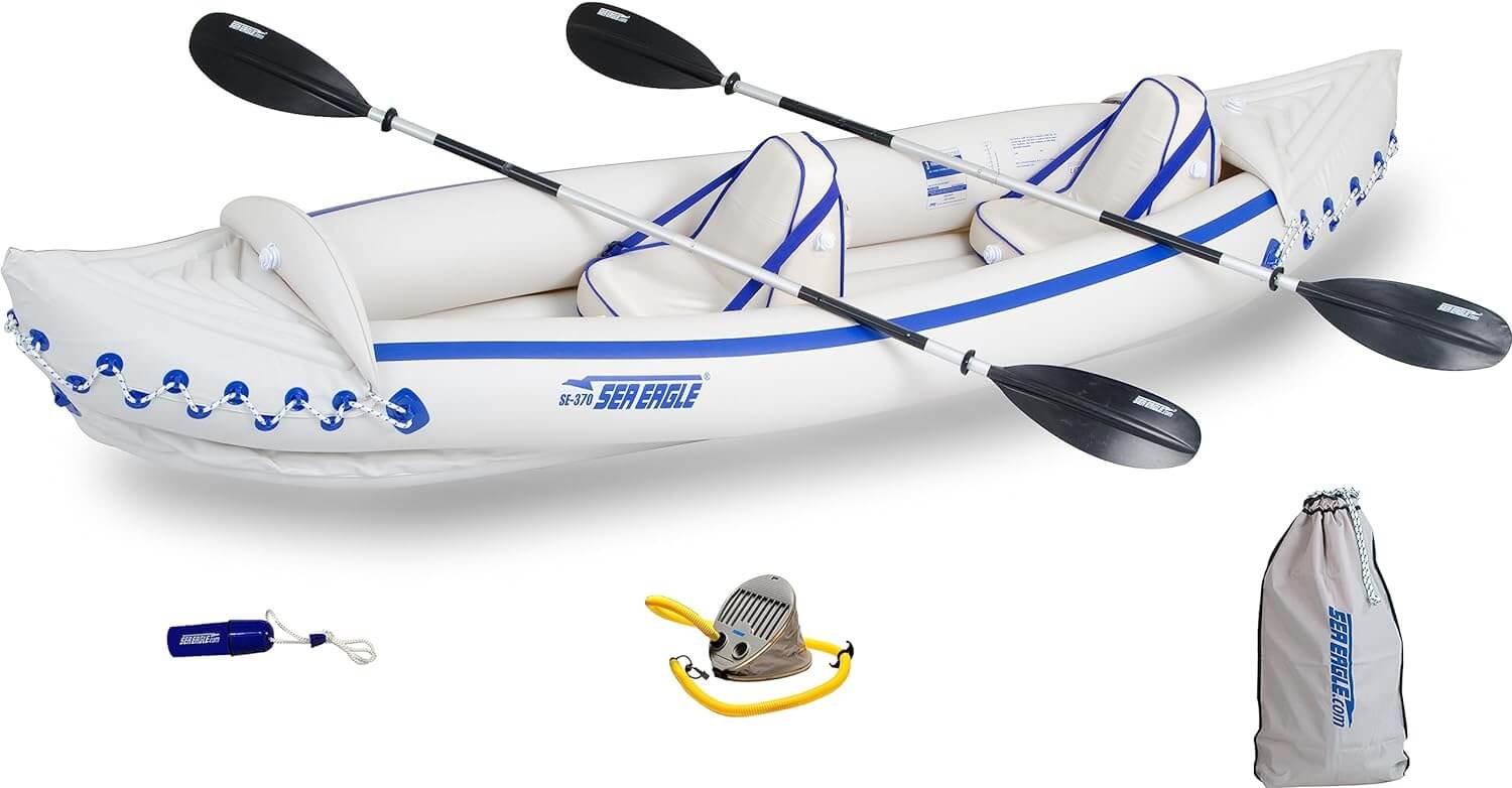Top 5 Best 2 Person Kayak Sea Eagle SE370 Inflatable Sports Kayak