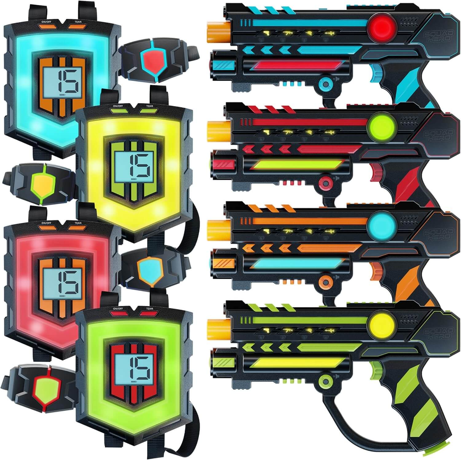 Top 5 Best Laser Tag Set Squad Hero Rechargeable Laser Tag 360° Sensors