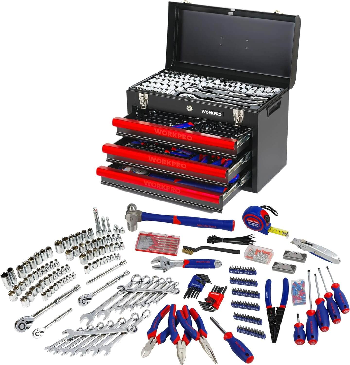 Top 5 Best Wrench Set WORKPRO 408 Piece Mechanics Tool Set