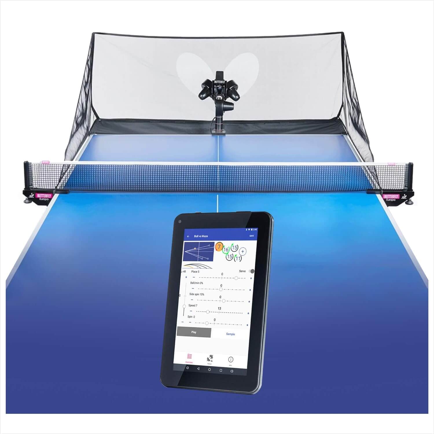 Butterfly Amicus Prime Table Tennis Robot