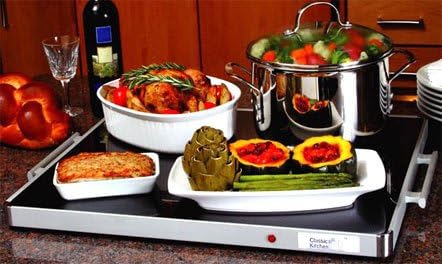 Deluxe Glass Buffet Warming Tray