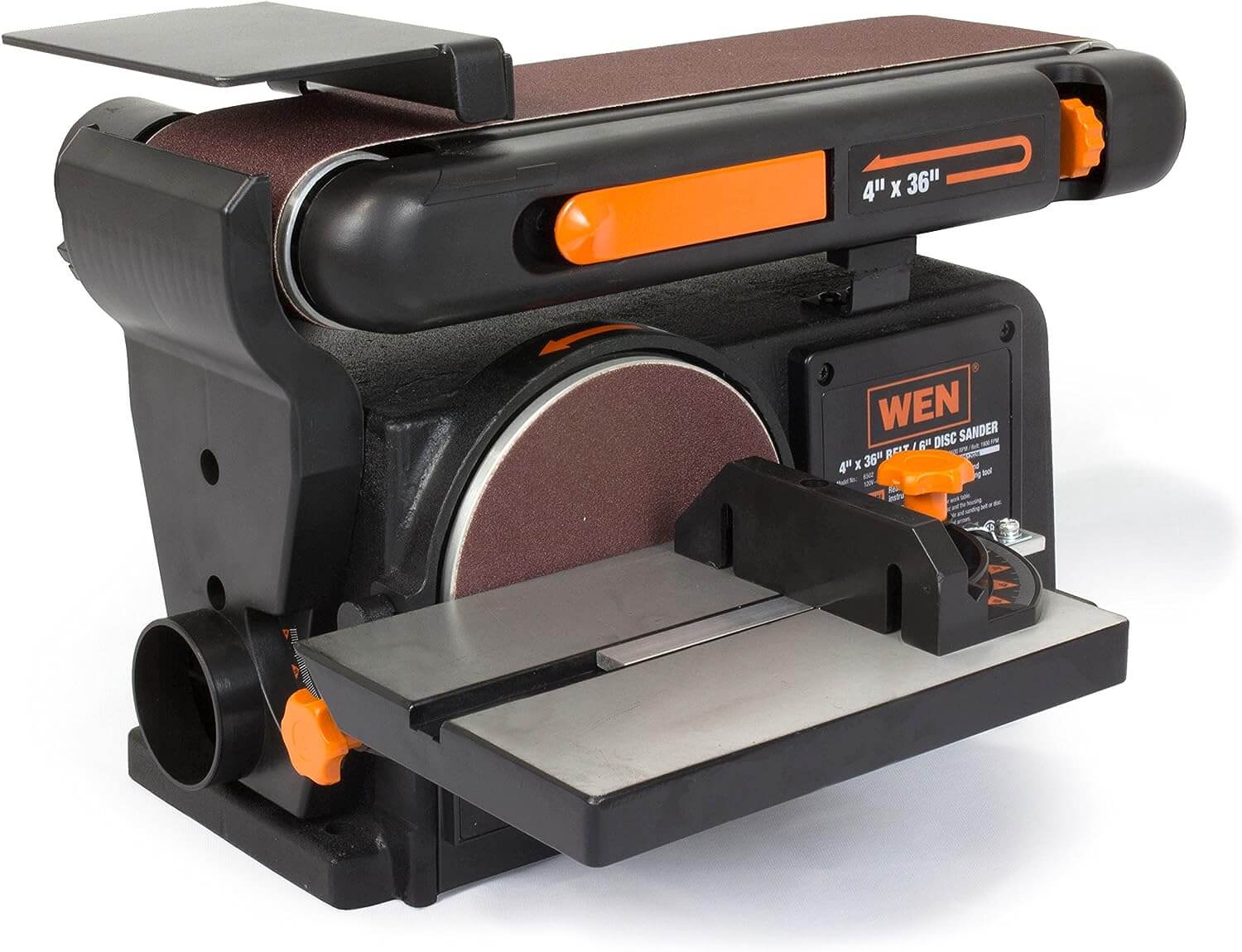 WEN 6502T Belt and Disc Sander with Cast Iron Base
