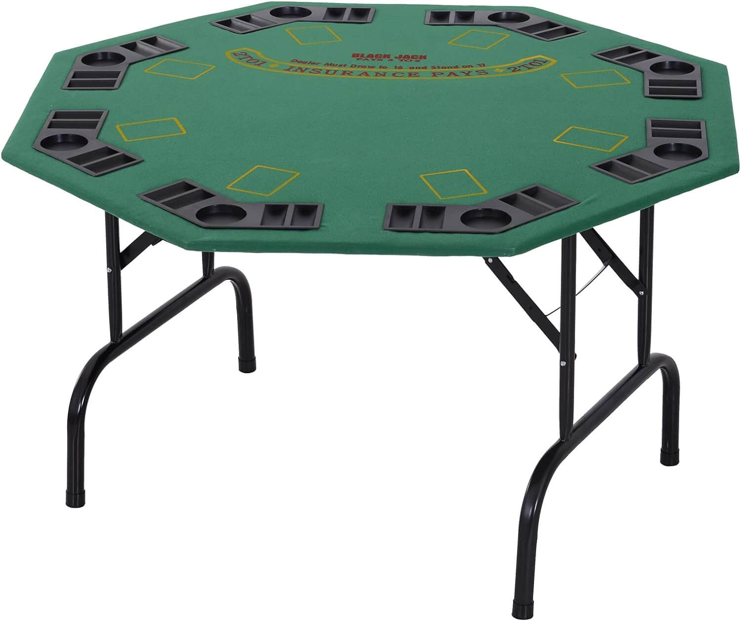 Soozier Poker Table with ChipCup Holder