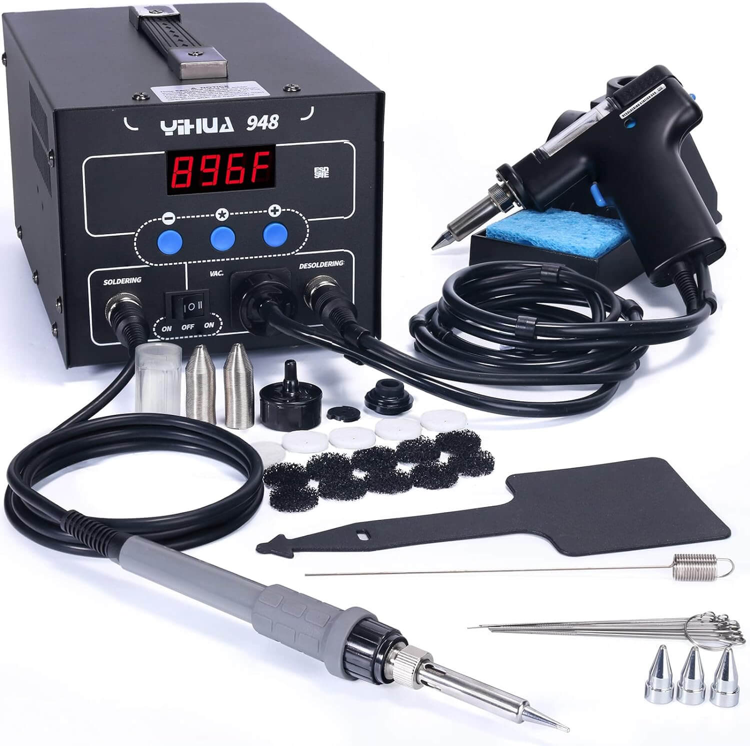 YIHUA 948 ESD Safe 2 in 1 80W Desoldering Station