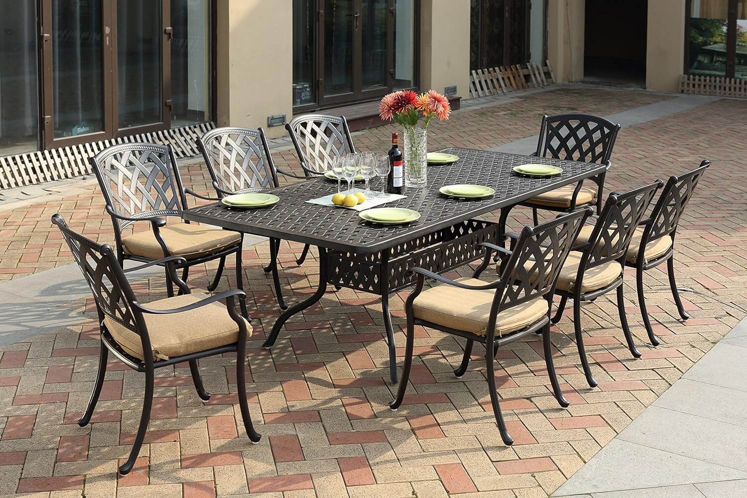 Darlee Cast Aluminum 7 Piece Round