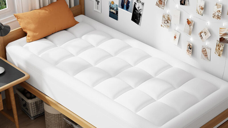 ELEMUSE Dual Layer 3 Inch Memory Foam Mattress Topper