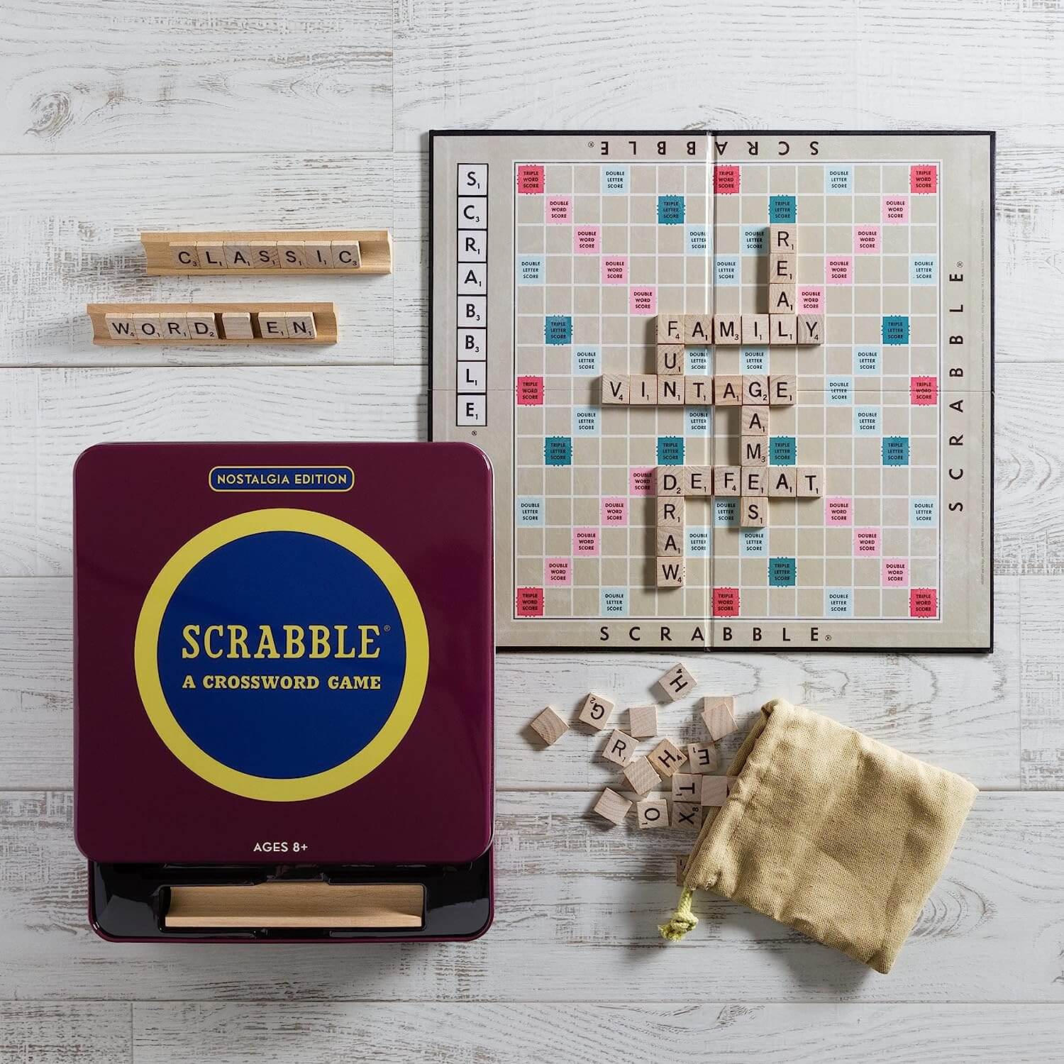 Winning Solutions Nostalgia Tin Scrabble Game