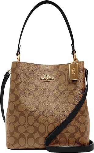 COACH Town Bucket Bag Khaki Black