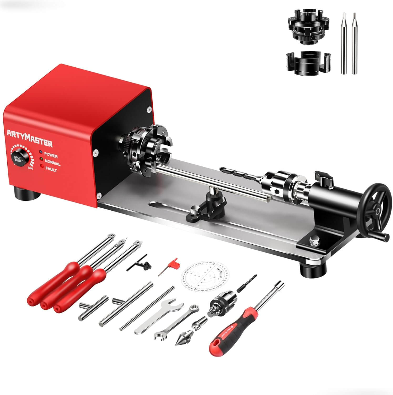 Top 5 Best Mini Wood Lathe ArtyMaster WM101A Plus Mini Wood Lathe Machine