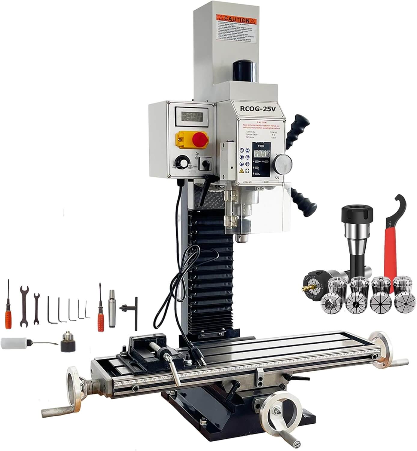 INTBUYING Benchtop Mini Milling Drilling Machine R8
