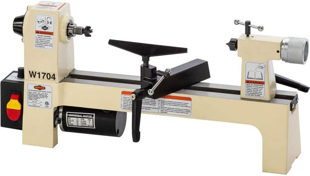 Shop Fox W1704 13 Horsepower Benchtop Lathe