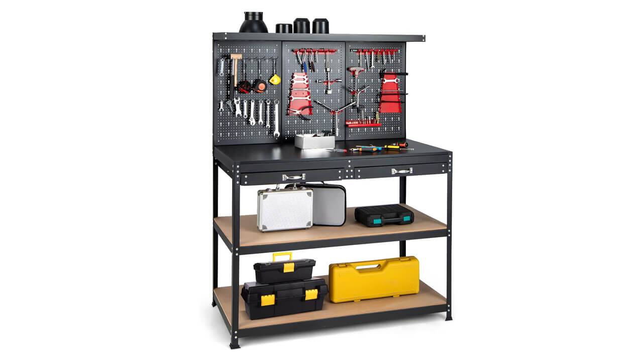 Top 5 Best Garage Workbench with Storage - Garage Workbench With Storage Compartments