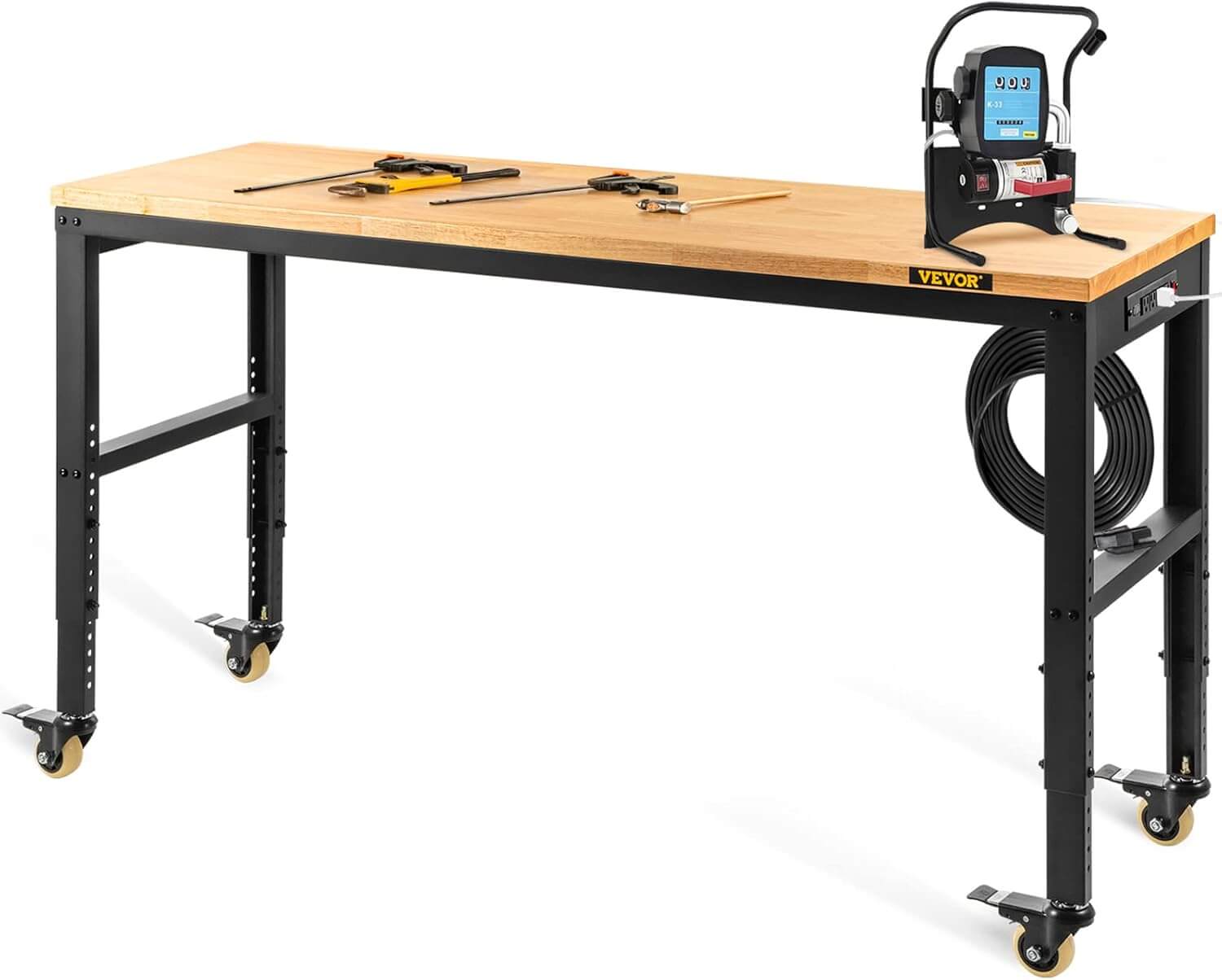 Top 5 Best Adjustable Height Workbench Vevor Adjustable 48 by 24 inch Garage Worktable