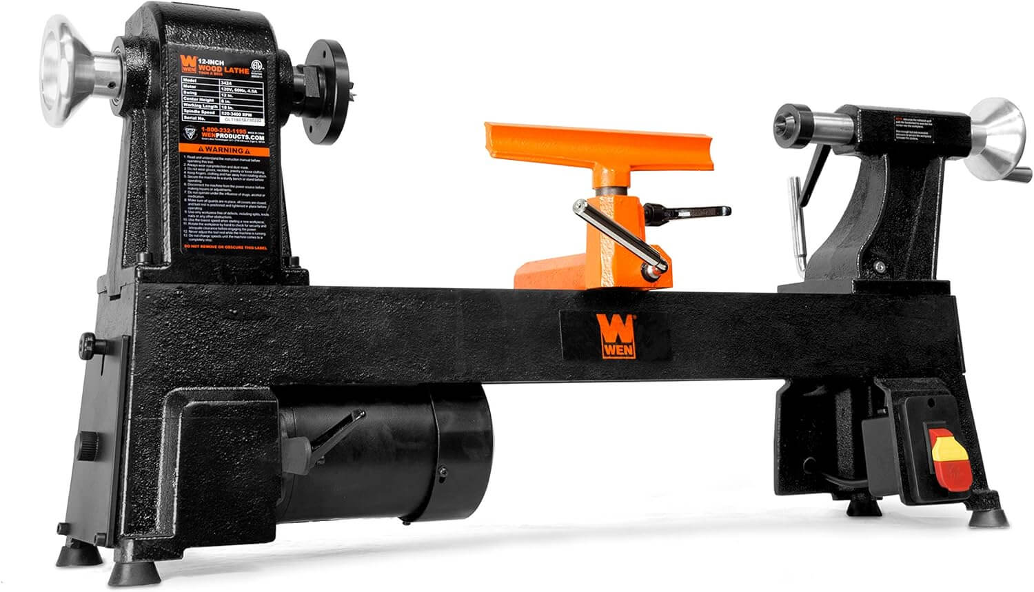 Wen LA3424 Benchtop Wood Lathe