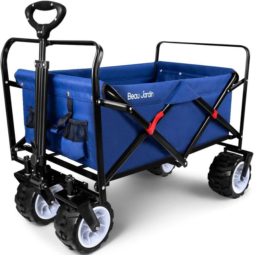 Top 5 Best Collapsible Wagons BEAU JARDIN Folding Wagon Cart 350 Pound Capacity