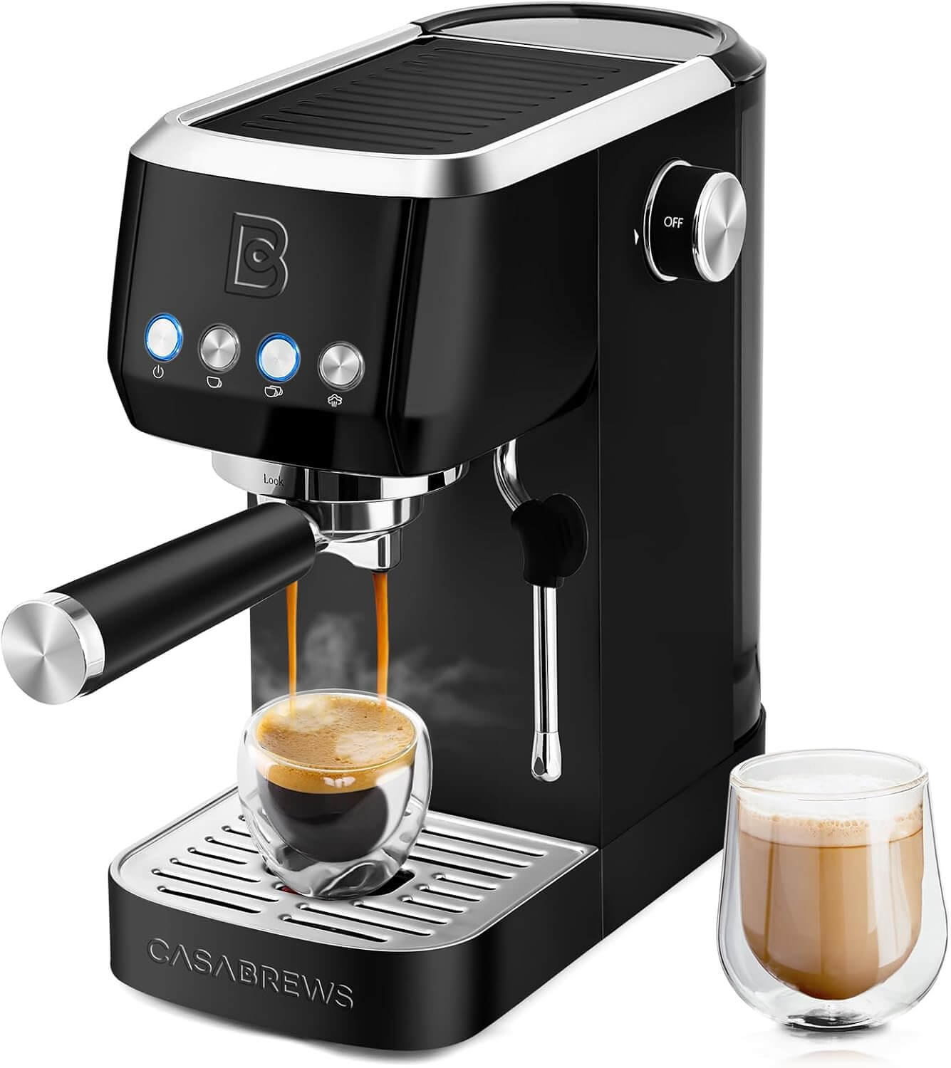 Casabrews 3700E-BLK New Espresso Machine Review CASABREWS 3700E BLK
