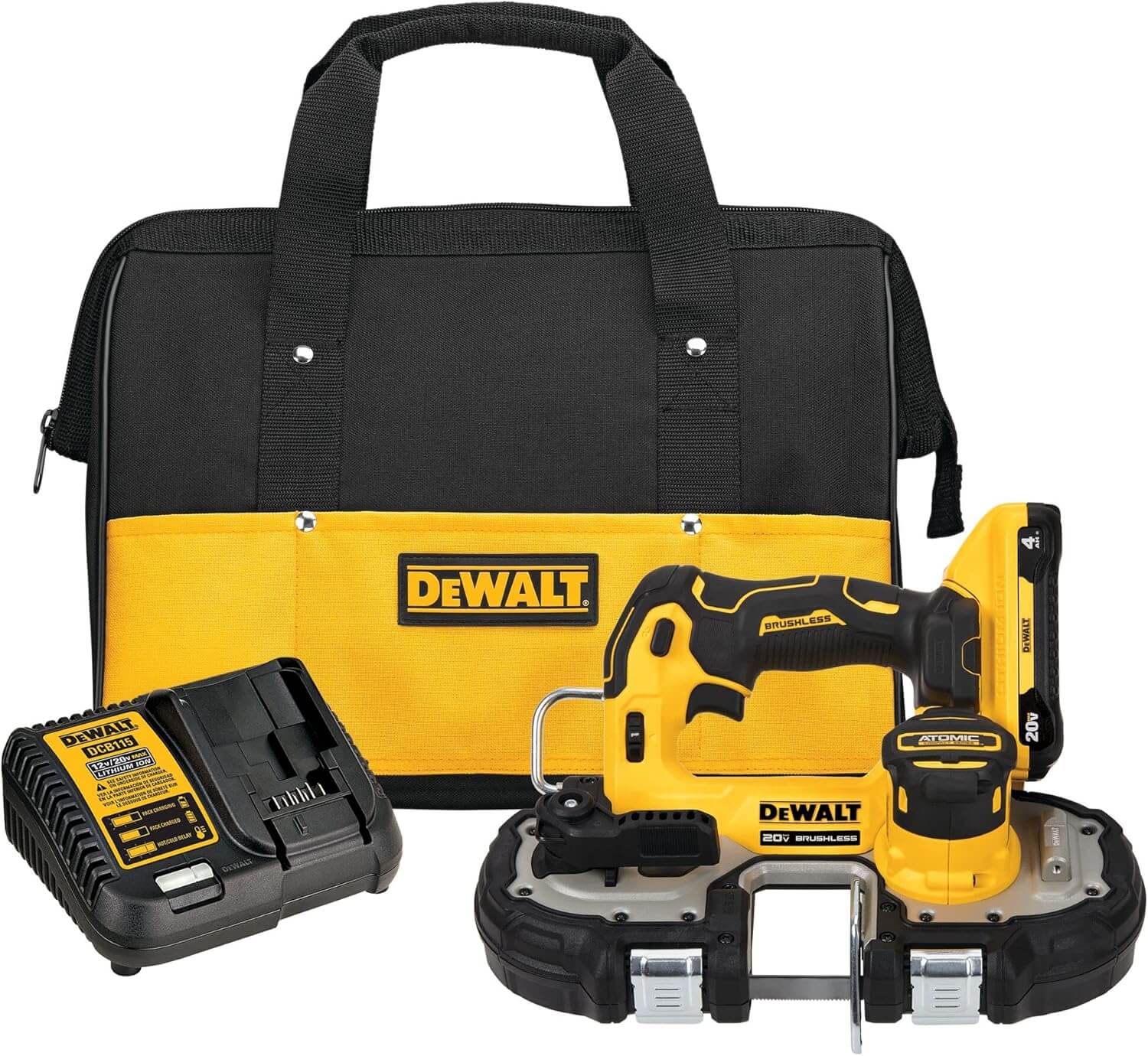 Top 5 Best Compact Band Saw DEWALT DCS377Q1 ATOMIC 20V MAX Brushless Cordless