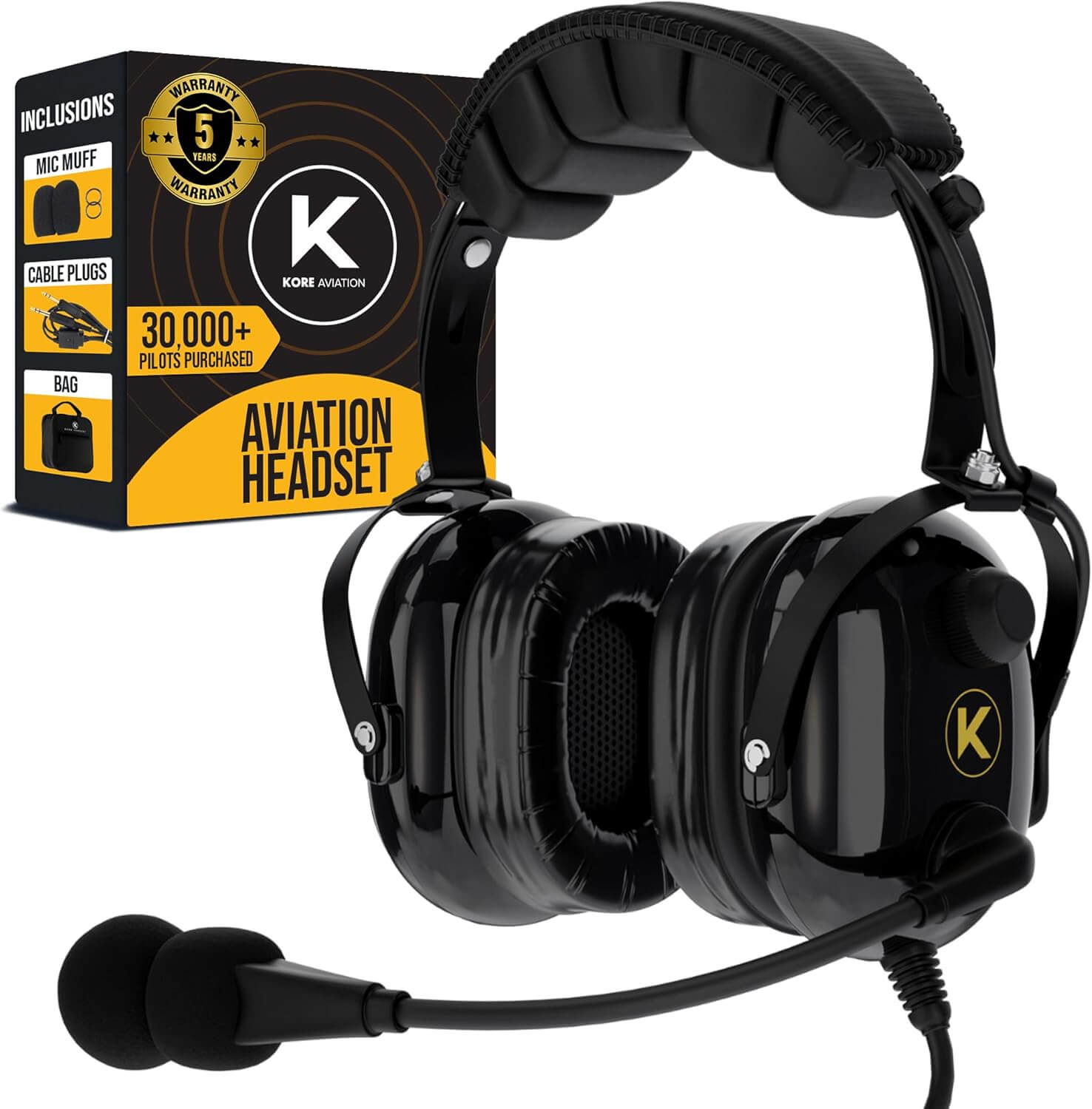 Top 5 Best Aviation Headsets for Pilots KA 1 General Aviation Headset