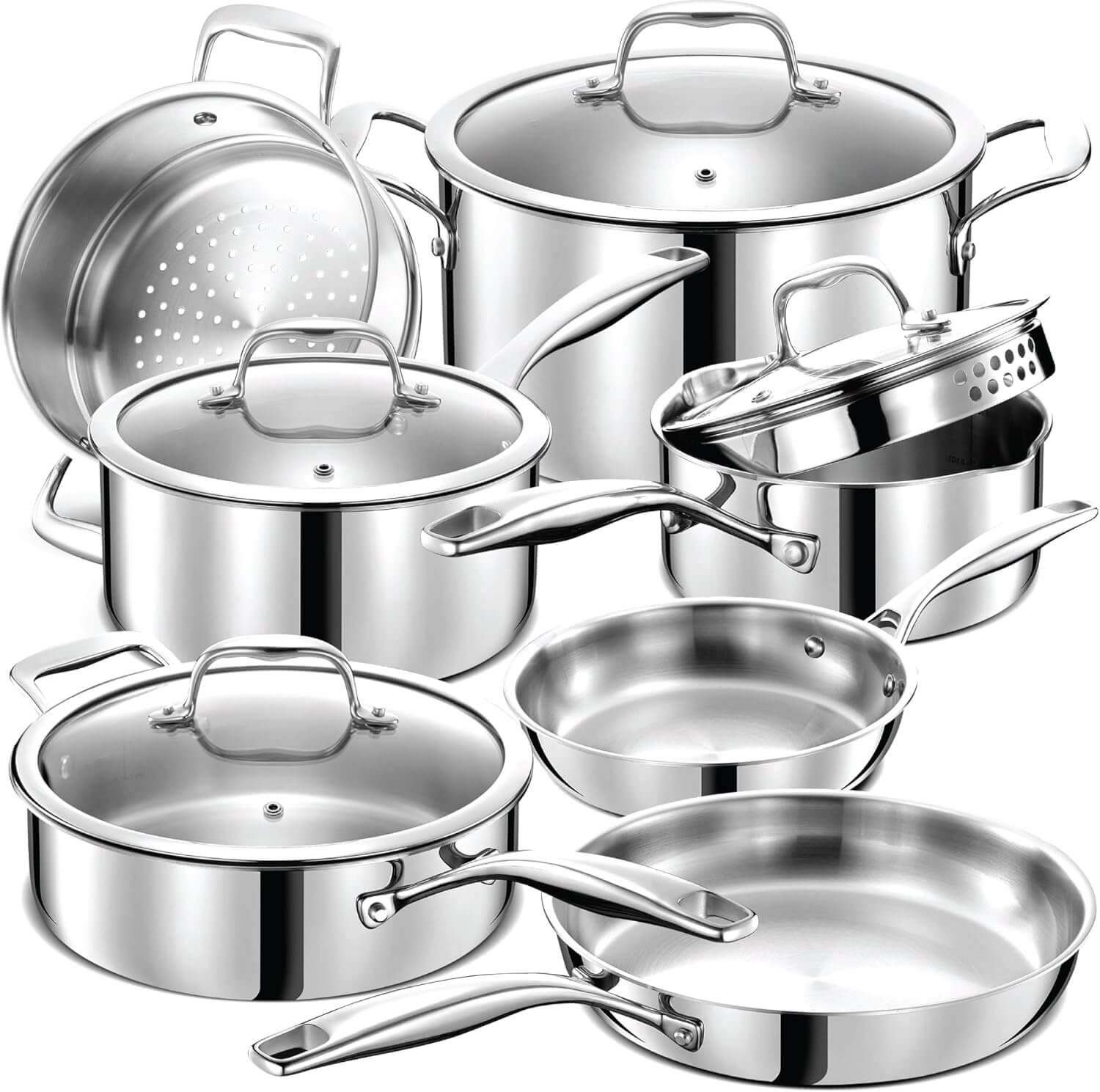 Legend Cookware 3 Ply Stainless Steel Pots and Pans Set Review LEGEND COOKWARE 3 Ply Stainless Steel Pots and Pans Set