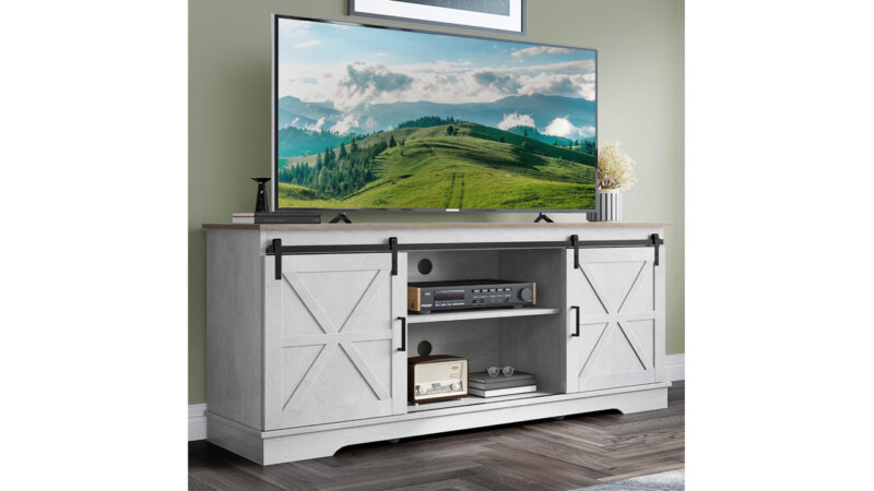 YITAHOME Farmhouse TV Stand for TVs up to 65 Inch Review