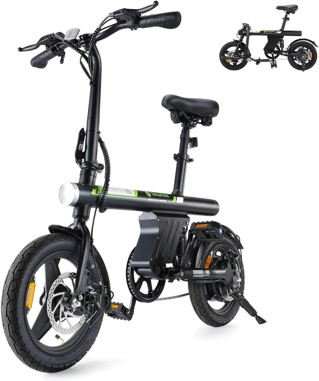Top 5 Best Folding Electric Bike isinwheel U1 Electric Bike for Adults 500W Motor