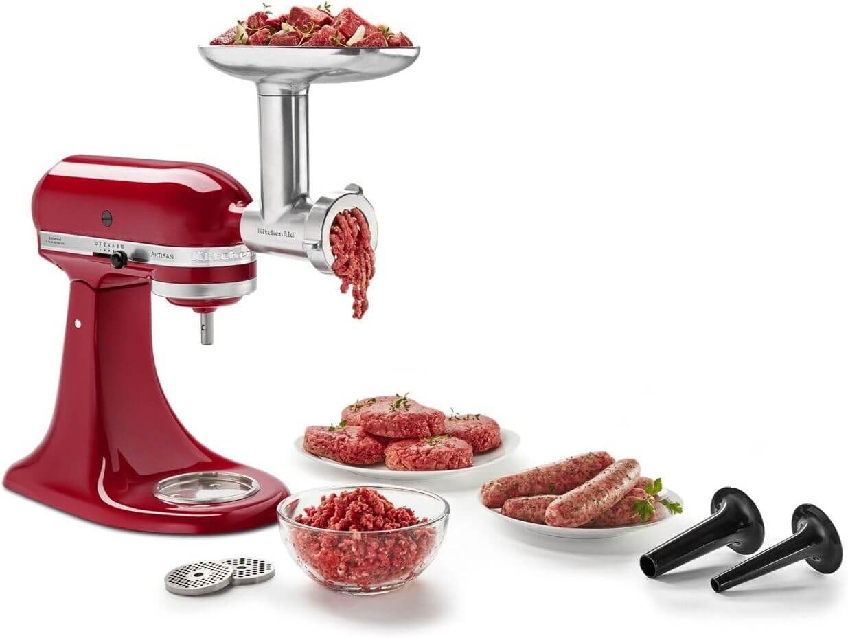 Top 5 Best Meat Grinder KitchenAid KSMMGA Metal Food Grinder Attachment