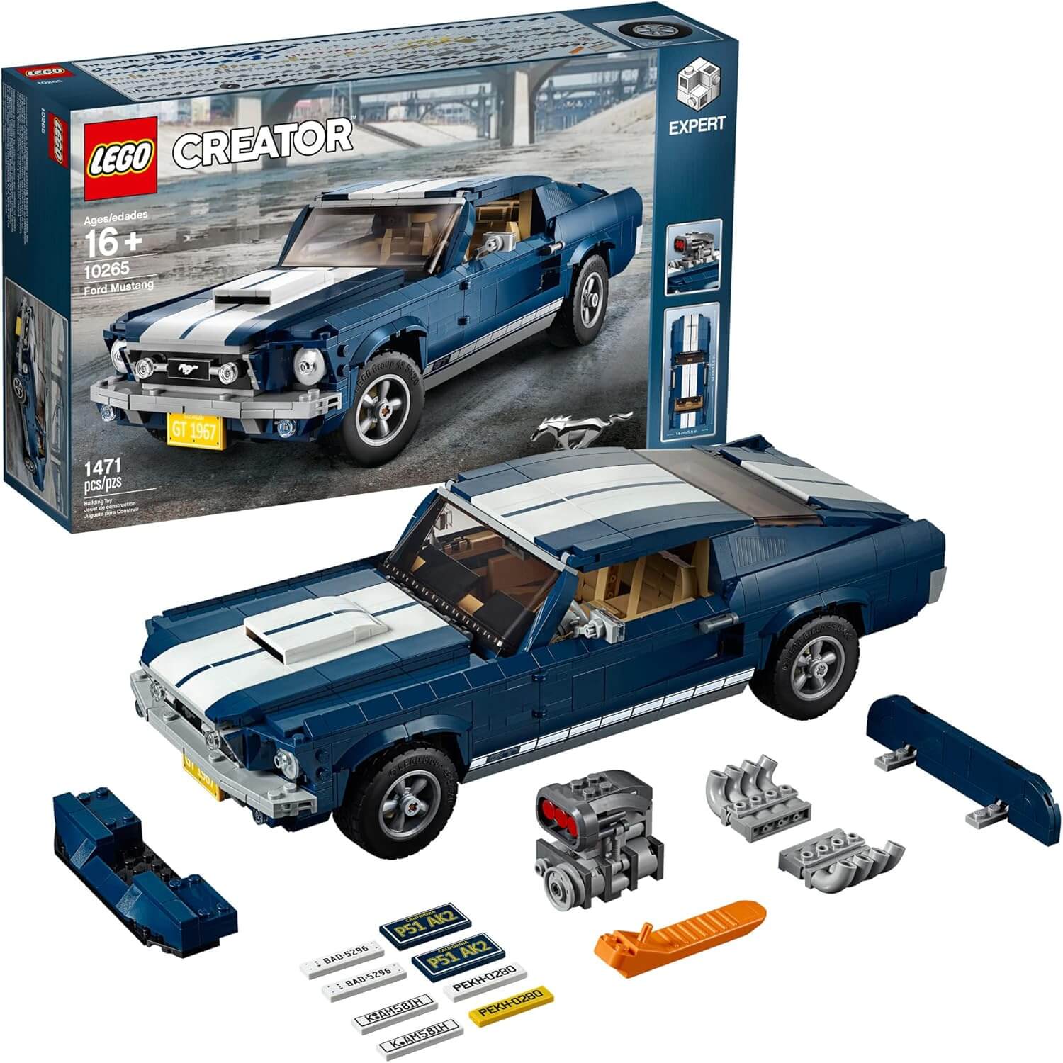 Top 5 Best Model Car Kits LEGO Creator Expert Ford Mustang 10265 Building Set